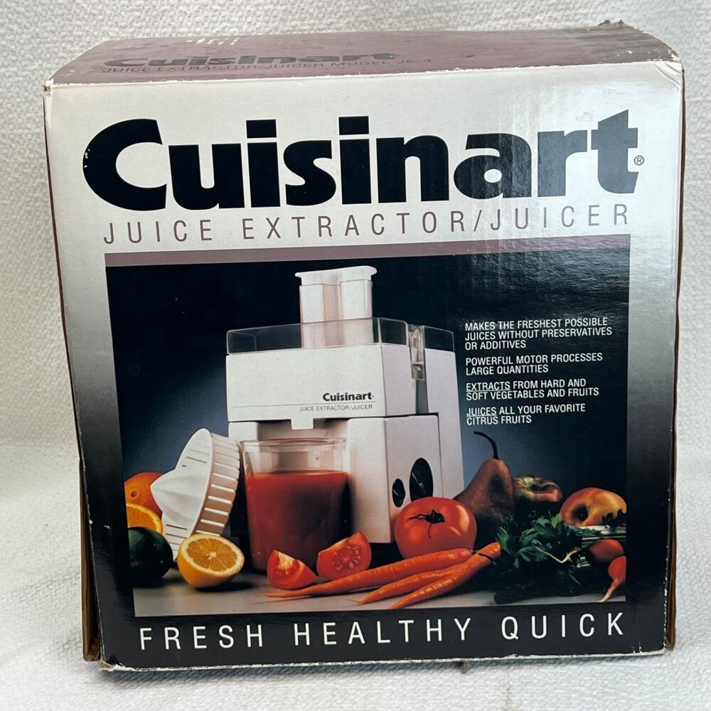 Cuisinart Juice Extractor Juicer Model JE-4 New in Box Old Stock Automatic